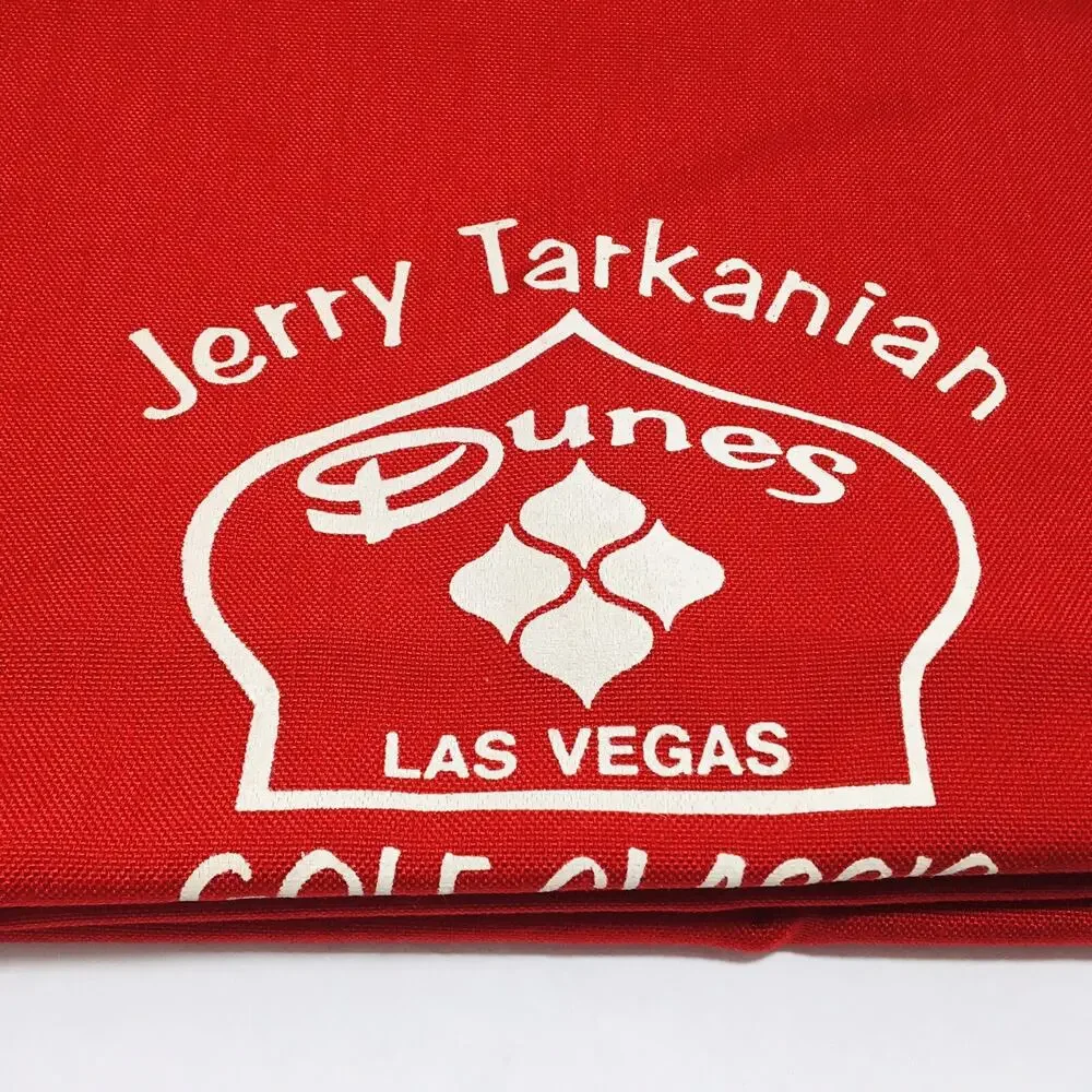 Vtg NEW 80s Dunes Las Vegas Golf Classic Scott Travel Cover Bag Jerry Tarkanian